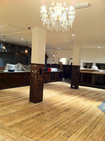 Cafe flooring, shop floors