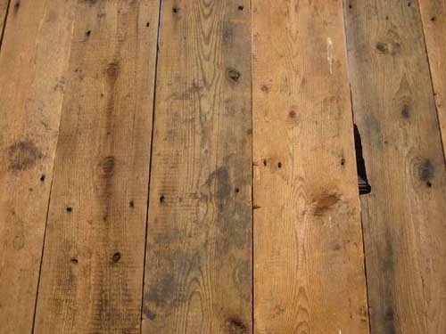 Old antique pine floorboards, around 150 years old