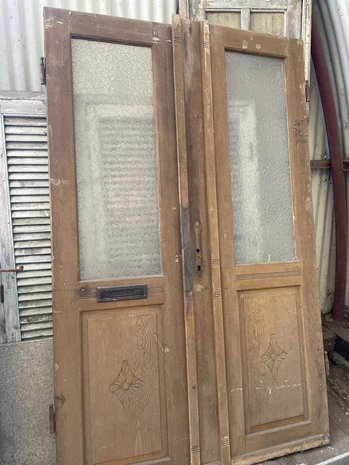 Vintage double front door