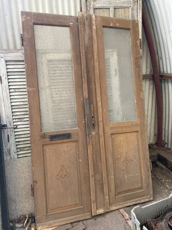 Vintage double front door
