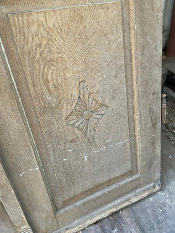 Vintage double front door