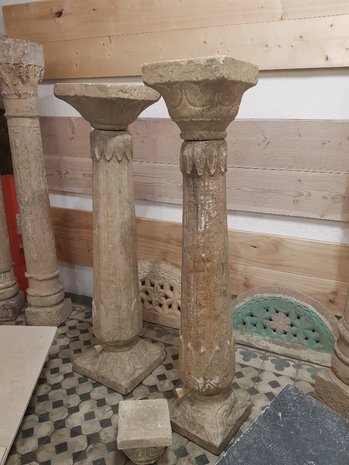 Antique 18th century Columns 161 cm high