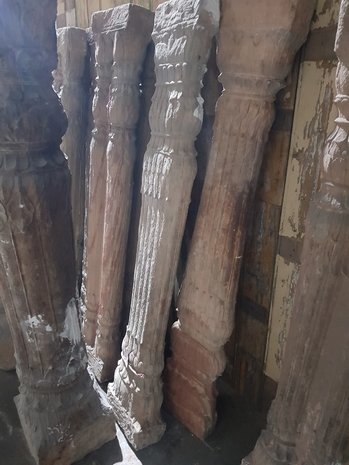 Antique 18th century Columns 167 cm high