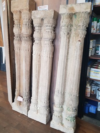 Antique 18th century Columns 167 cm high