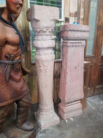 Antique columns, Sandstone18th century Columns 185  cm high