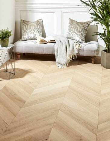 Oak Chevron floor, Chevron parquet 