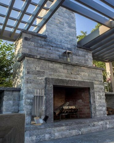 Stone wall cladding for interior and exterior Sand Grey