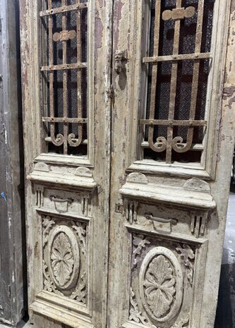 Antique Wooden Door 115x249 cm &ndash; Hand-Carved & Unique