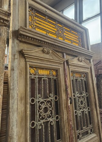 Prachtige Antieke Massief Houten Deur 162x312 cm &ndash; Authentiek & Tijdloos