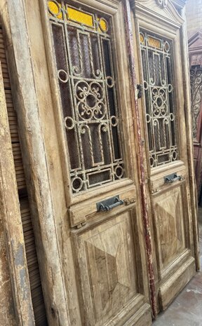 Prachtige Antieke Massief Houten Deur 162x312 cm &ndash; Authentiek & Tijdloos