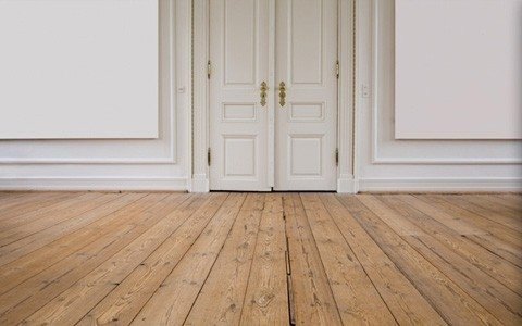 Old antique pine floorboards, around 150 years old