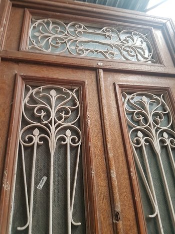 Antieke dubbele deur 143 x 315 cm