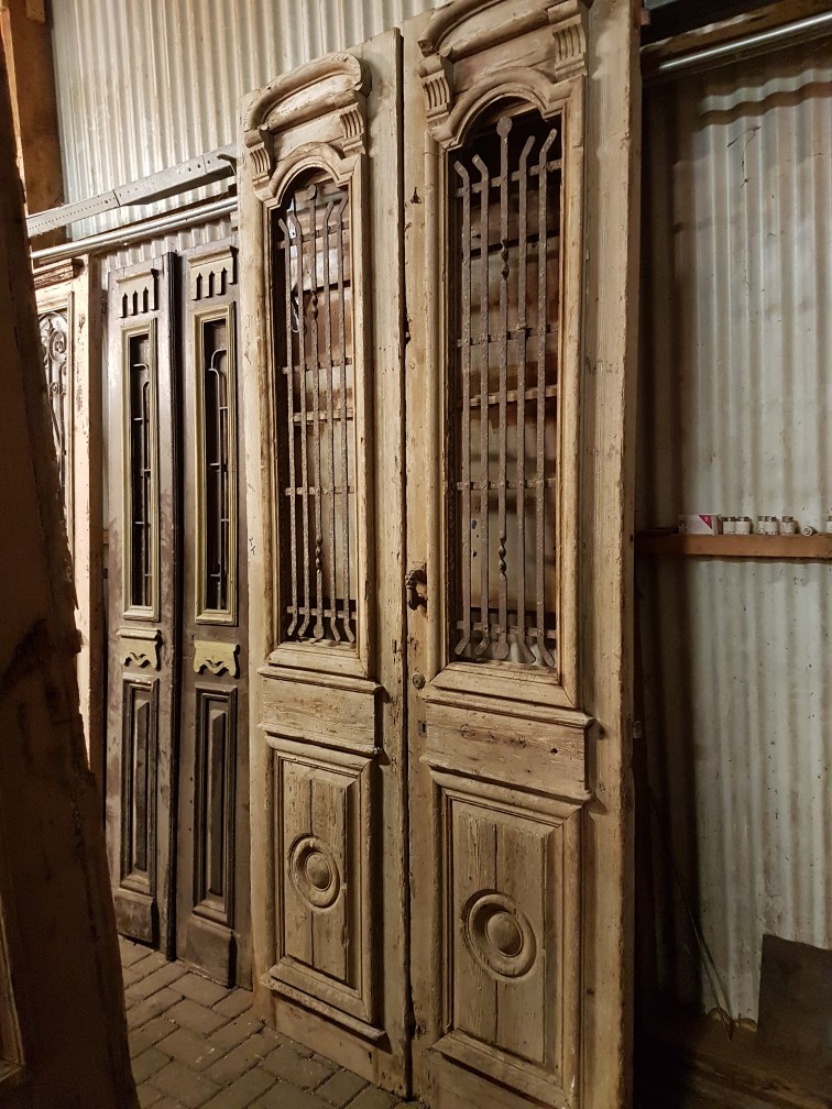 Bruidegom Catastrofe Guinness Antieke dubbele deur 123 x 277 cm - Specialist in hout, natuursteen en  antieke bouwmaterialen