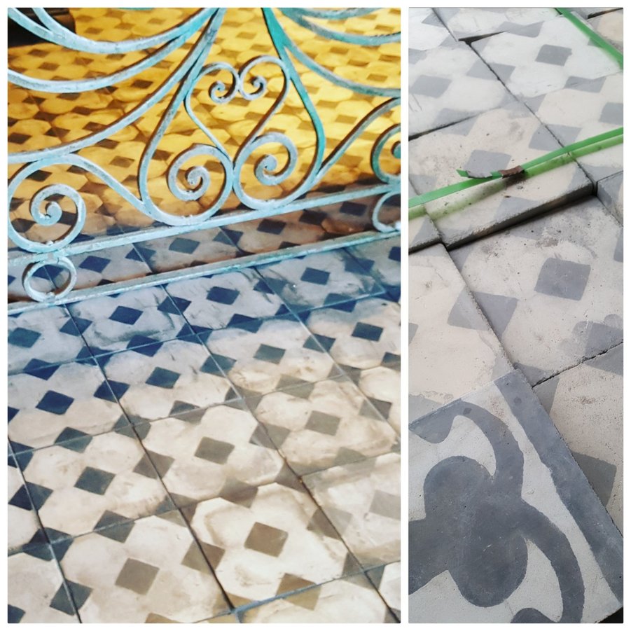 Antique-floortiles