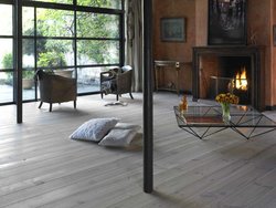 Antiek verouderde grenen vloerdelen Kant & klaar geolied 