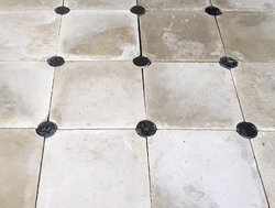 Antieke cement tegels 20x20cm creme wit