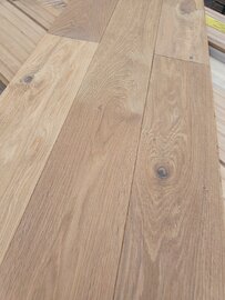 49,02 m2 Eiken Multitop 12 cm breed  gerookt Wit geolied