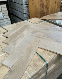 weekaanbieding! Eiken visgraat parket kant & klaar geolied op=op