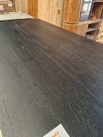 AANBIEDING DEZE WEEK! Eiken vloer geborsteld Black gelakt!