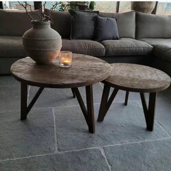 160m2 Bourgondische dallen Raw Chateau, antieke kalksteen vloer