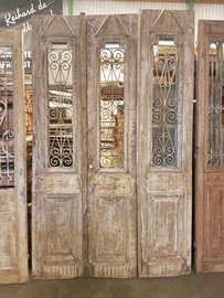 Antieke 3 slag deur 155 x 254 cm