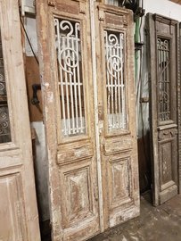 Antieke dubbele deur 108 x 236 cm