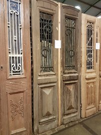 Antieke dubbele deur 113 x 247 cm