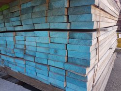 128 pieces Hardwood beams 40x125 mm x 156 cm