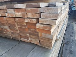 76 pieces Hardwood beams 40x150 mm x 245 cm.