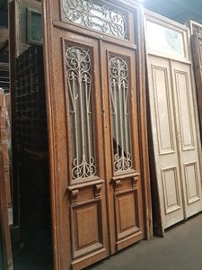 Antieke dubbele deur 143 x 315 cm