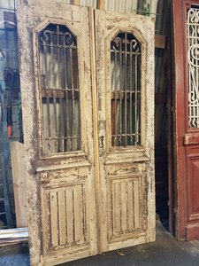 Antieke dubbele deur 122 x 218 cm