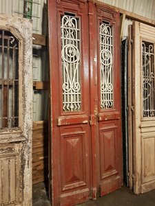 Antieke dubbele deur 110 x 252 cm