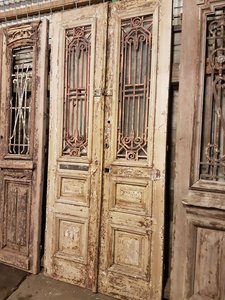 Antieke dubbele deur 110 x 245 cm